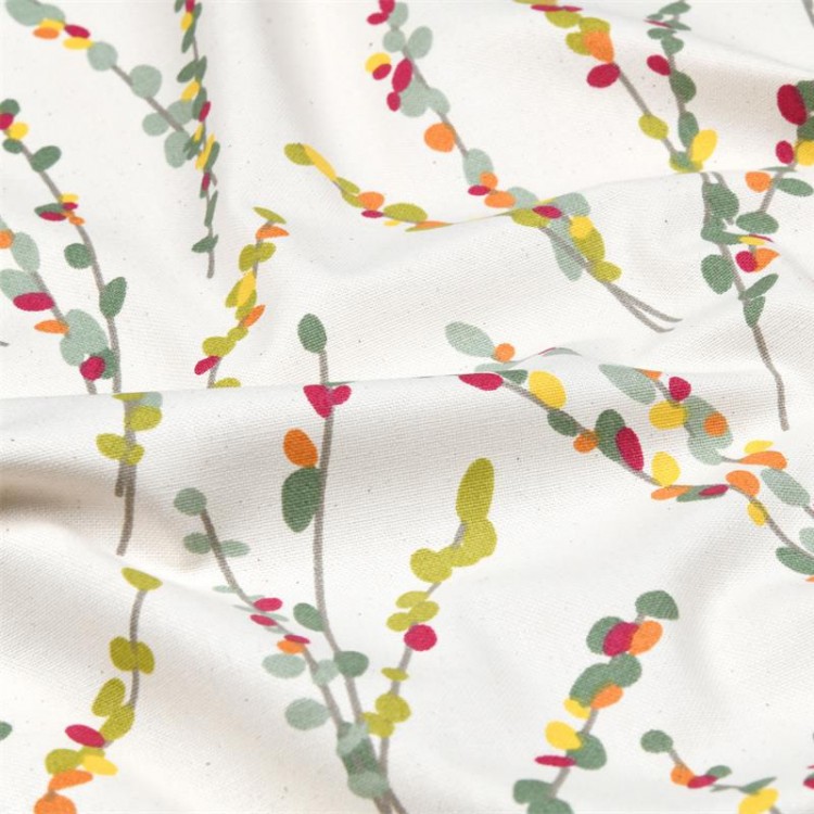 Tissu coton - Brindille vert