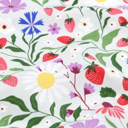 Tissu enduit - Tagada rose