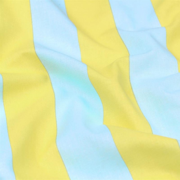 Tissu cretonne - bicolore jaune