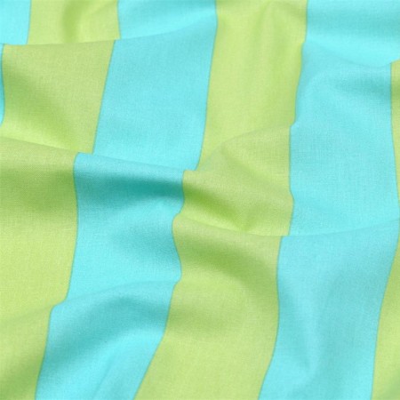 Tissu cretonne - bicolore anis