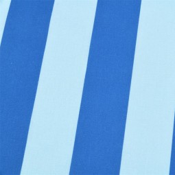 Tissu cretonne - bicolore bleu