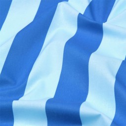 Tissu cretonne - bicolore bleu