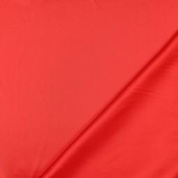 Tissu satin - Rouge