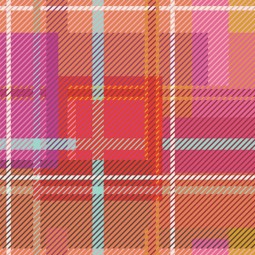 Art Gallery Fabrics - Highlands Flannel - Meadow Plaid Flowerbed