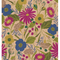 Tissu demi natte - Loricette violet bleu