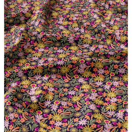 Tissu viscose - Samfa orange rose