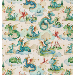 Tissu coton - Pendragon lin vert