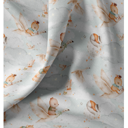 Tissu coton - Despina bleu mocha