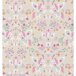 Tissu coton - Polly gris rose