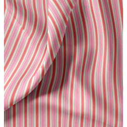 Tissu coton - Lydia rouge rose