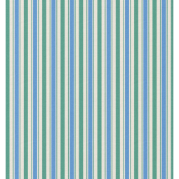 Tissu coton enduit - Lydia vert bleu