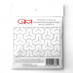 Stencil broderie sashiko - Bishamon-kikko