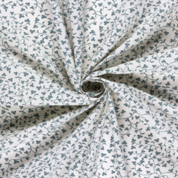 Tissu popeline - Aéla blanc cassé