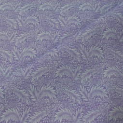 Tissu coton - Feuillage parme