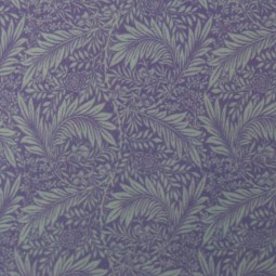 Tissu coton - Feuillage parme