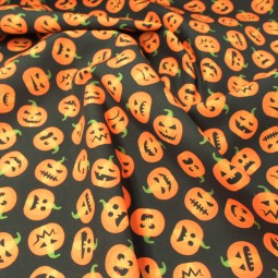 Tissu coton - Citrouille