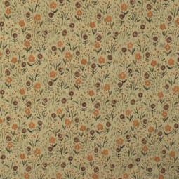 Tissu coton - Fleur naturel