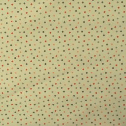 Tissu coton - pois et carré