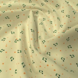 Tissu coton - Note de musique
