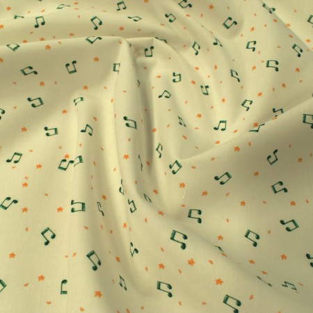 Tissu coton - Note de musique