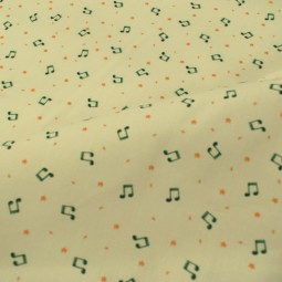 Tissu coton - Note de musique
