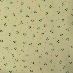 Tissu coton - Note de musique