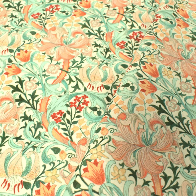 Tissu coton - Fleur pastel