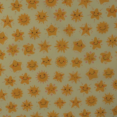 Tissu coton - Etoile smile