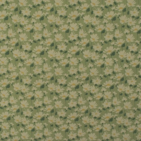 Tissu coton - paquerettes