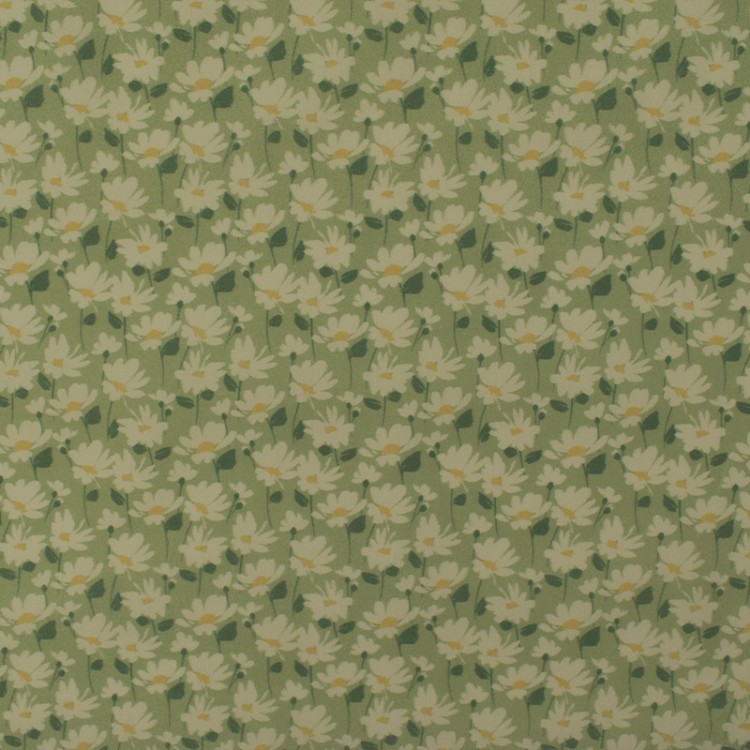 Tissu coton - paquerettes