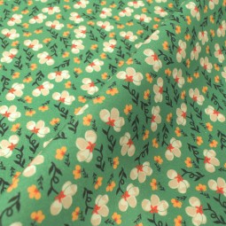 Tissu coton - Pensée