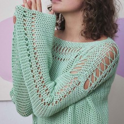 Kit de crochet - Pull Alize - Classic silk