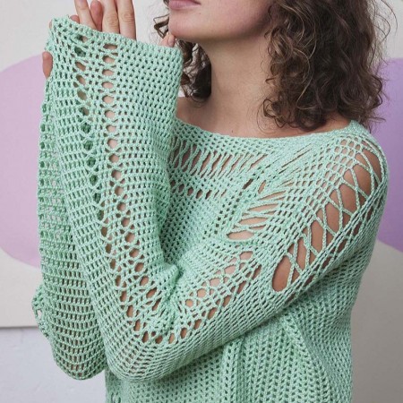 Kit de crochet - Pull Alize - Classic silk