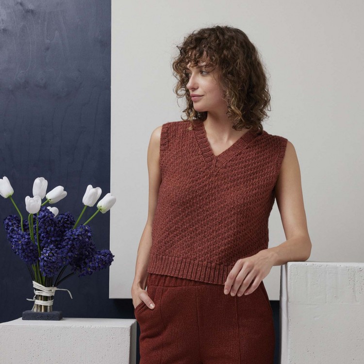 Kit de tricot - Pull sans manches Karla - Vaya