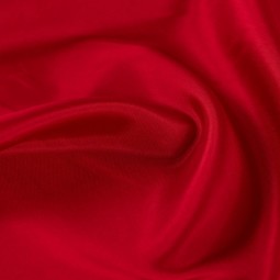 Doublure satin pongé - Rouge