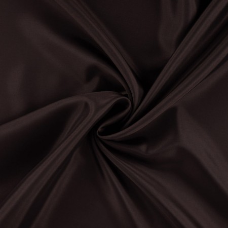Doublure satin pongé - Brun foncé