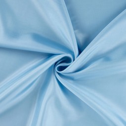 Doublure satin pongé - Bleu ciel