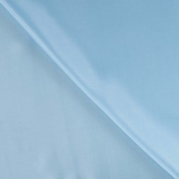 Doublure satin pongé - Bleu ciel