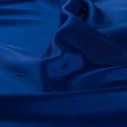 Doublure satin pongé - Bleu roi