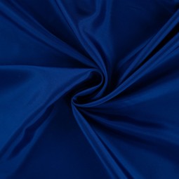 Doublure satin pongé - Bleu roi