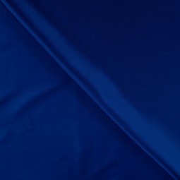 Doublure satin pongé - Bleu roi