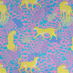 Tissu voile de coton - Léo jaune