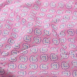 Tissu voile de coton - Abstract pink