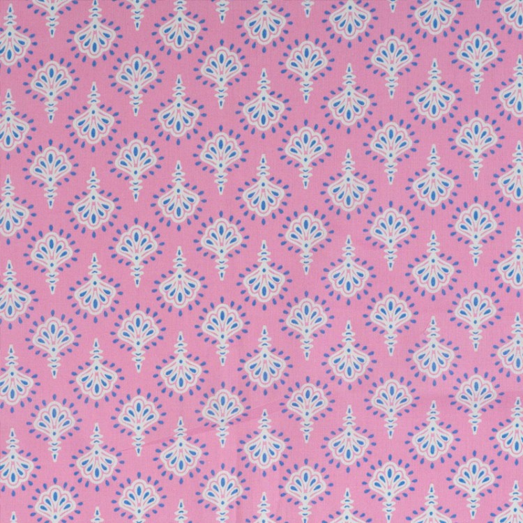 Tissu voile de coton - Abstract pink