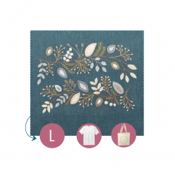 Kit de broderie - Planche fleurie Isaure