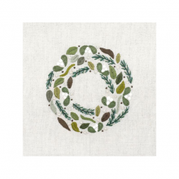 Kit de broderie - Couronne gelée janvier