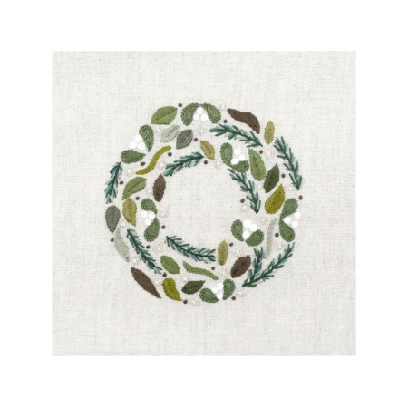Kit de broderie - Couronne gelée janvier