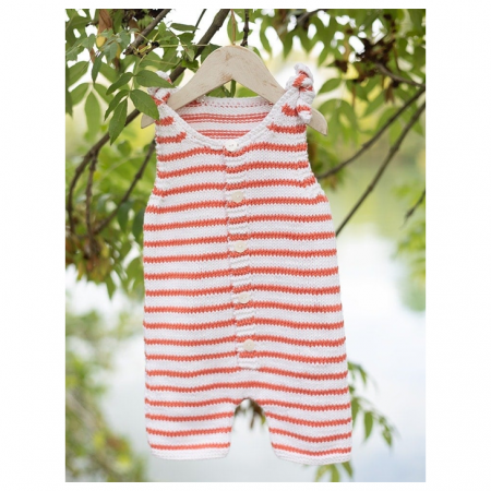 Kit de tricot - Salopette rayée - Biosoft