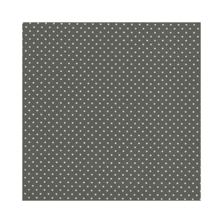 Tissu coton enduit - Dots Charcoal