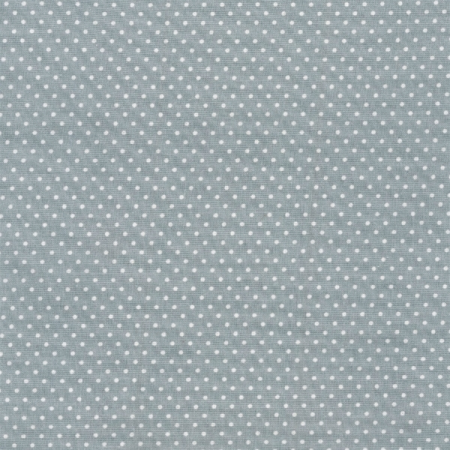 Tissu coton enduit - Dots Dusty blue